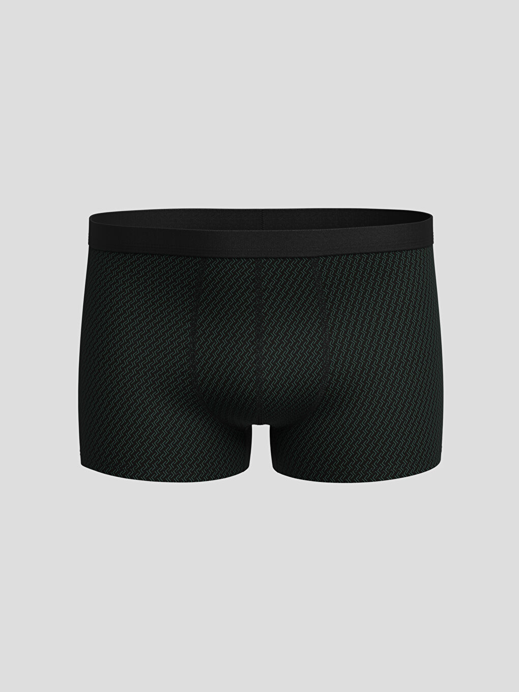 Siyah Standart Kalıp Pamuklu Esnek Erkek Boxer