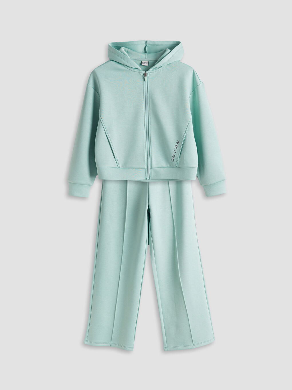LCW Kids Hooded Girls' Tracksuit Set -W52892Z4-V88