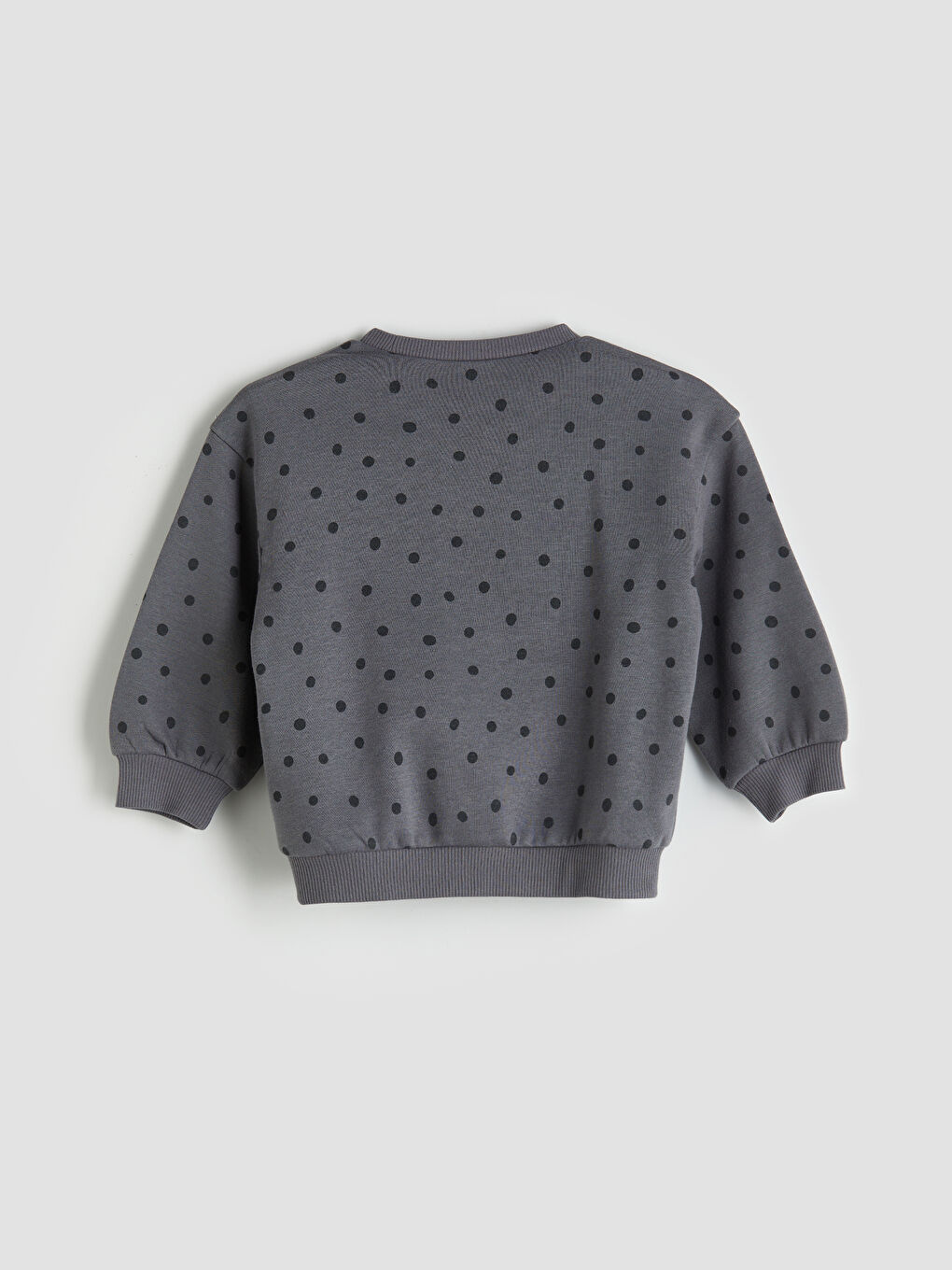 LCW baby Crew Neck Printed Girls' Sweatshirt -W52896Z1-LRX