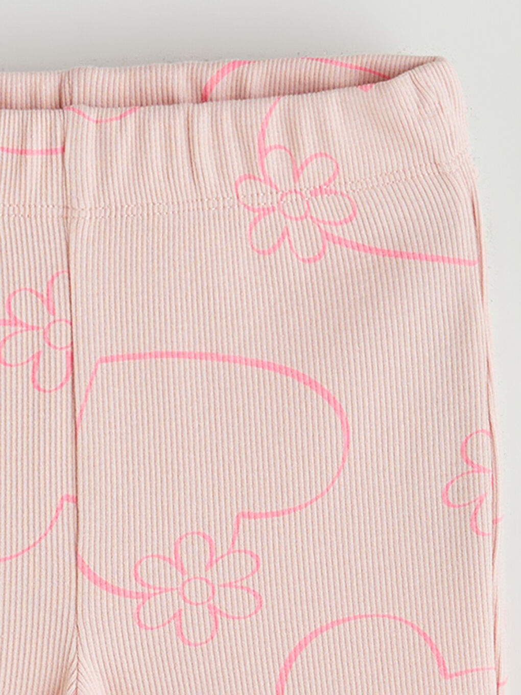 LCW Kids Elasticated Waist Flared Leg Girls' Leggings -W52905Z1-LT4