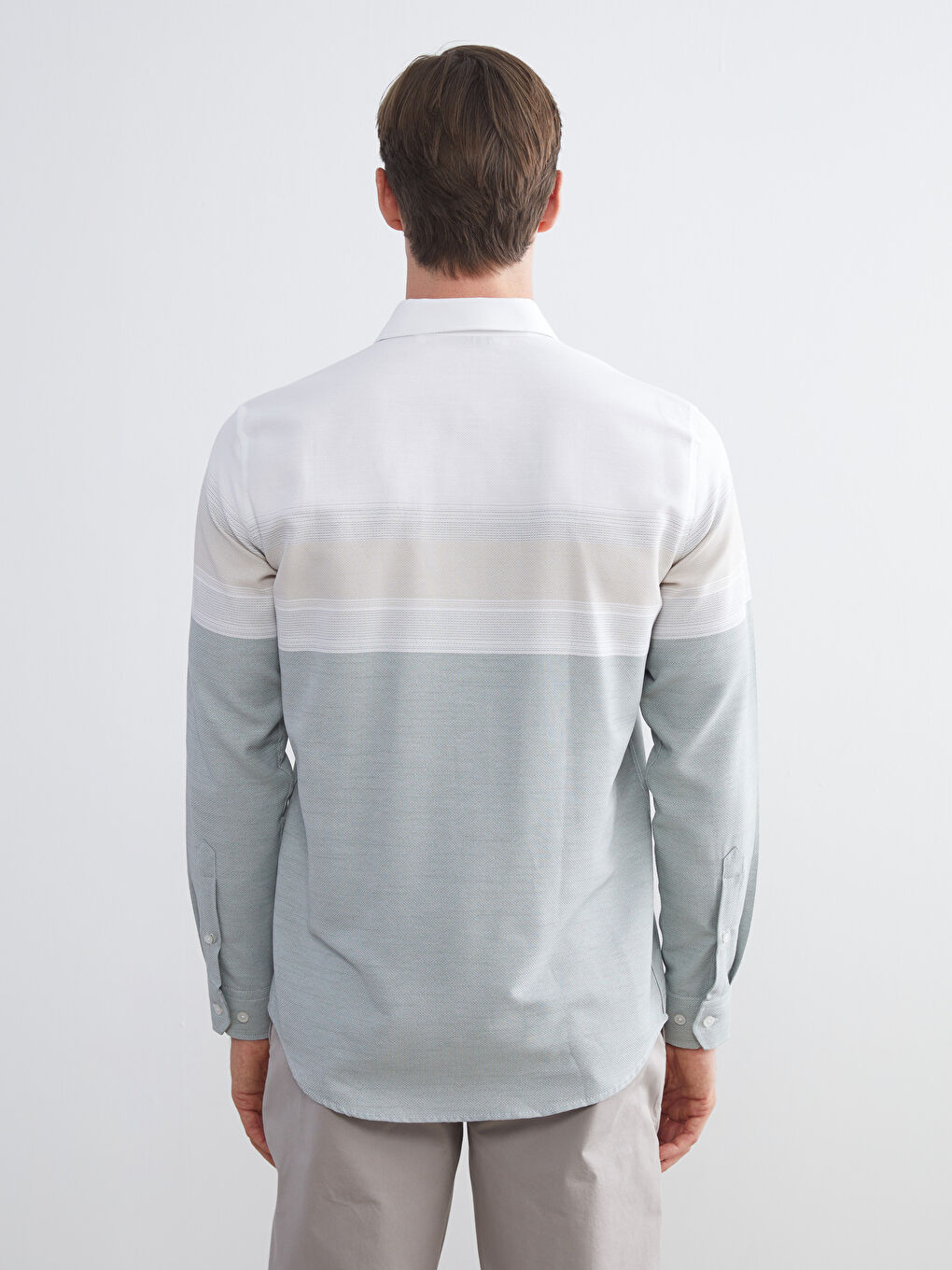 LCWAIKIKI Classic Regular Fit Long Sleeve Dobby Fabric Men's Shirt -W52931Z8-LFT