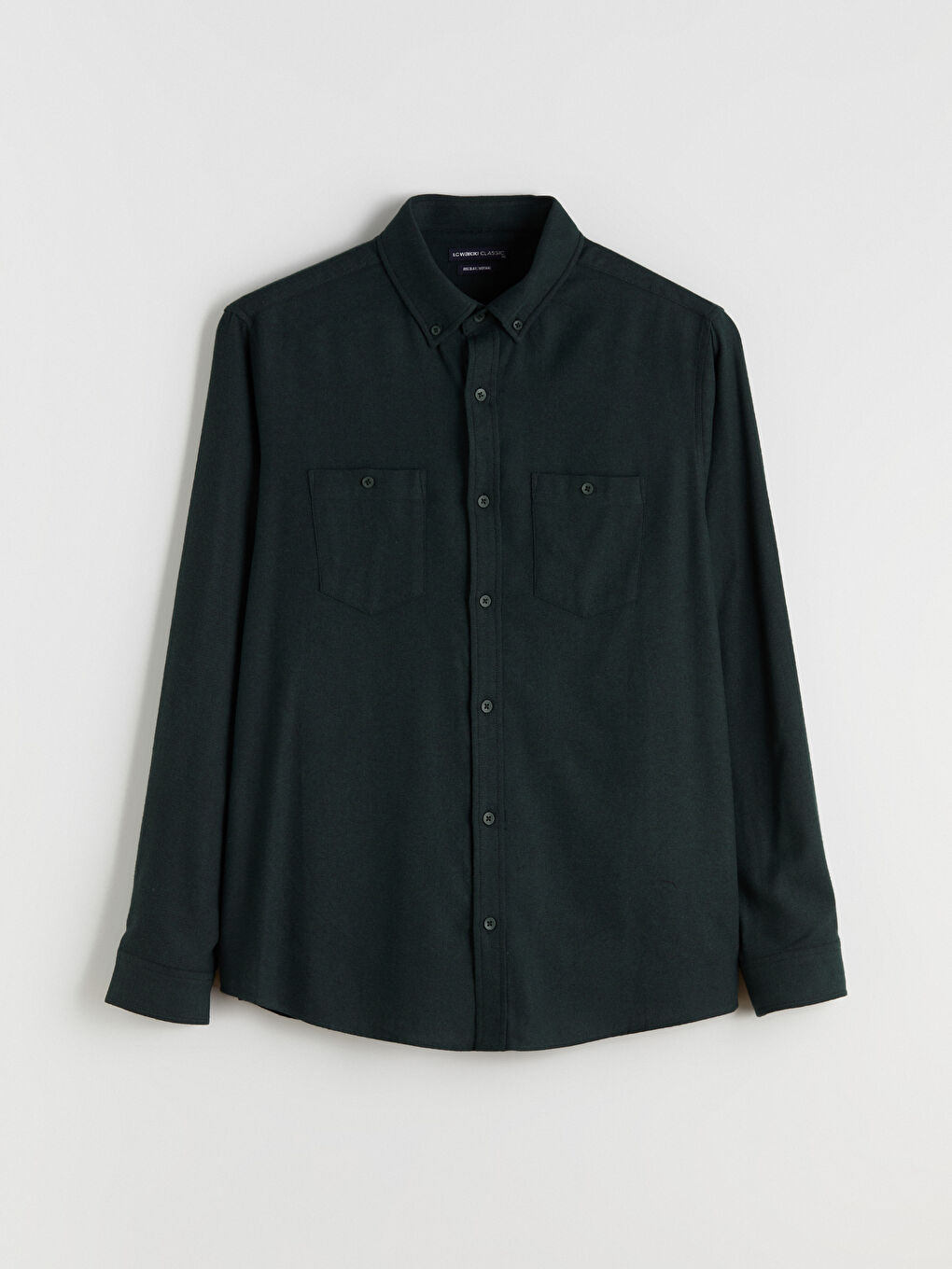 Regular Fit Long Sleeve Gabardine Men's Shirt-4