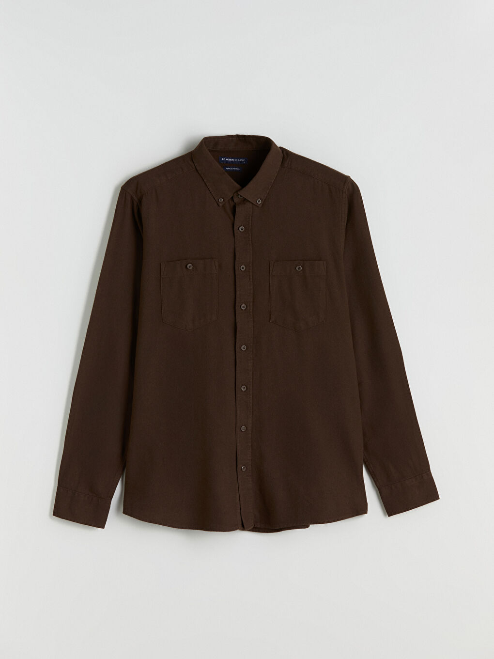 Regular Fit Long Sleeve Gabardine Men's Shirt-4