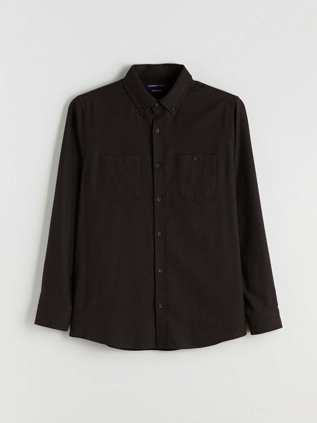 Regular Fit Long Sleeve Gabardine Men's Shirt-4