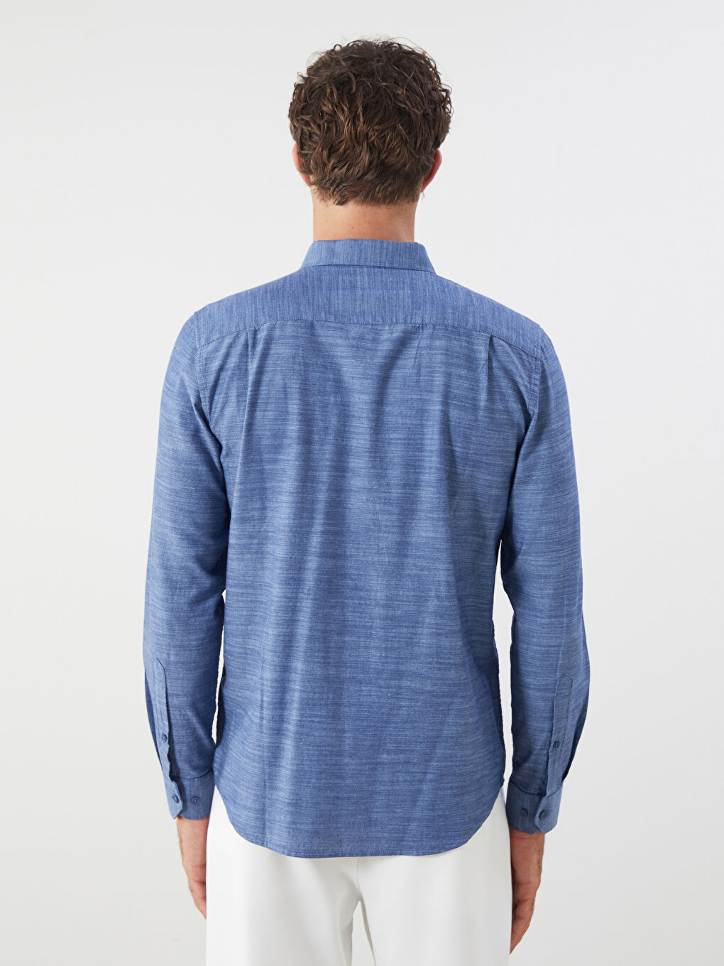 LCWAIKIKI Classic Regular Fit Long Sleeve Poplin Men's Shirt -W52933Z8-CRP