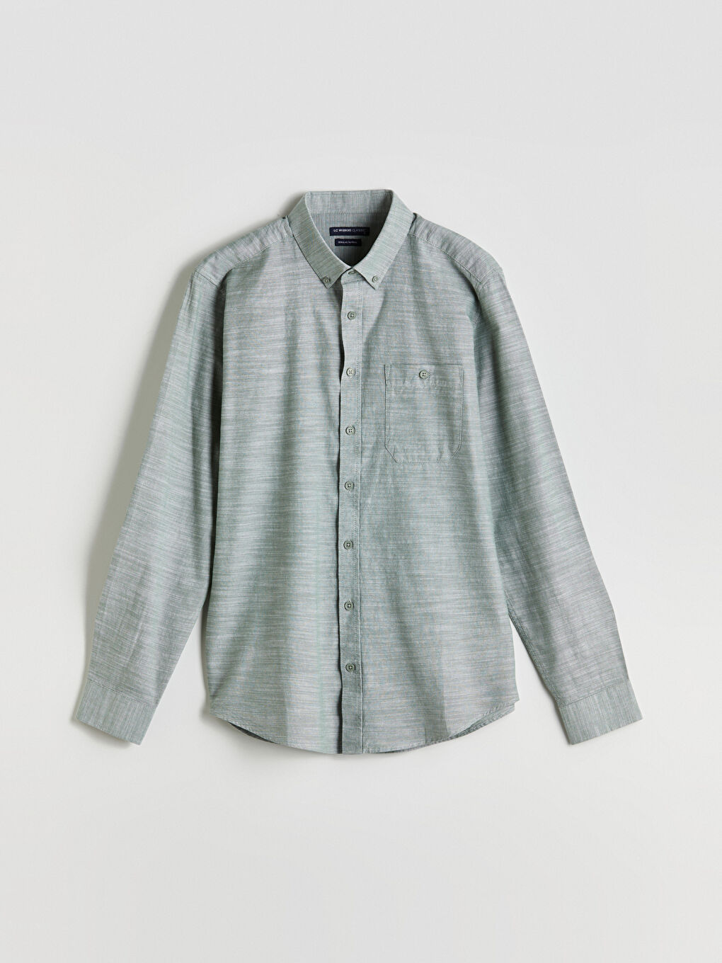 LCWAIKIKI Classic Regular Fit Long Sleeve Poplin Men's Shirt -W52933Z8-S3L