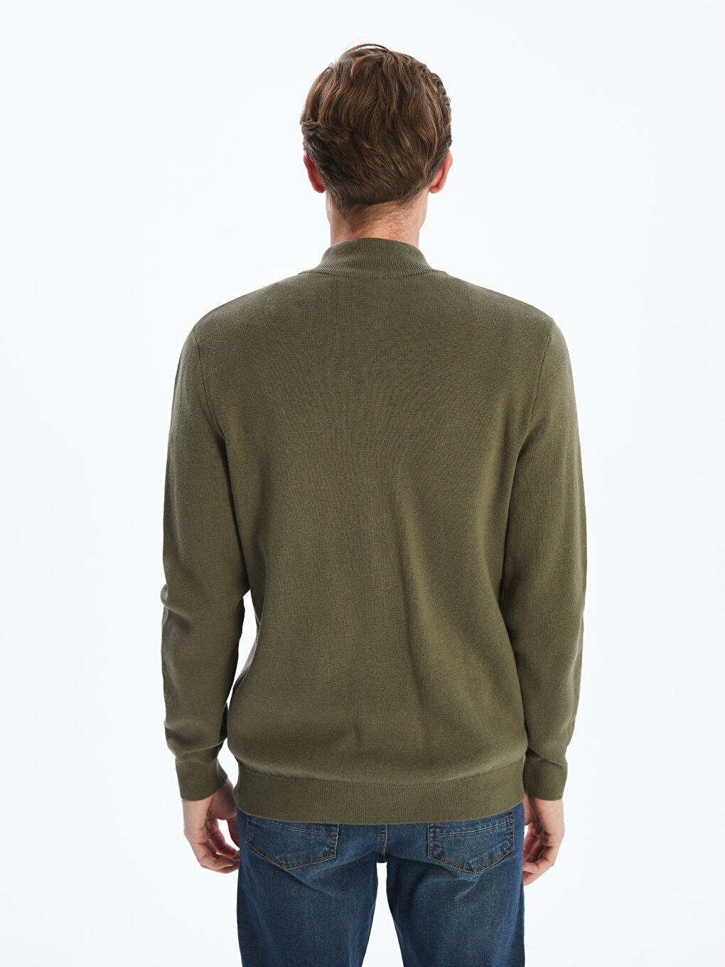 LCWAIKIKI Classic Regular Fit Funnel Neck Men's Knit Cardigan -W52934Z8-LAE