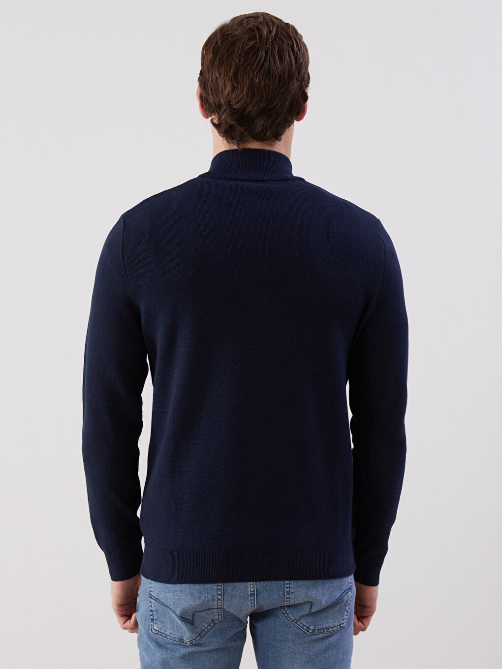 LCWAIKIKI Classic Regular Fit Funnel Neck Men's Knit Cardigan -W52934Z8-RFH
