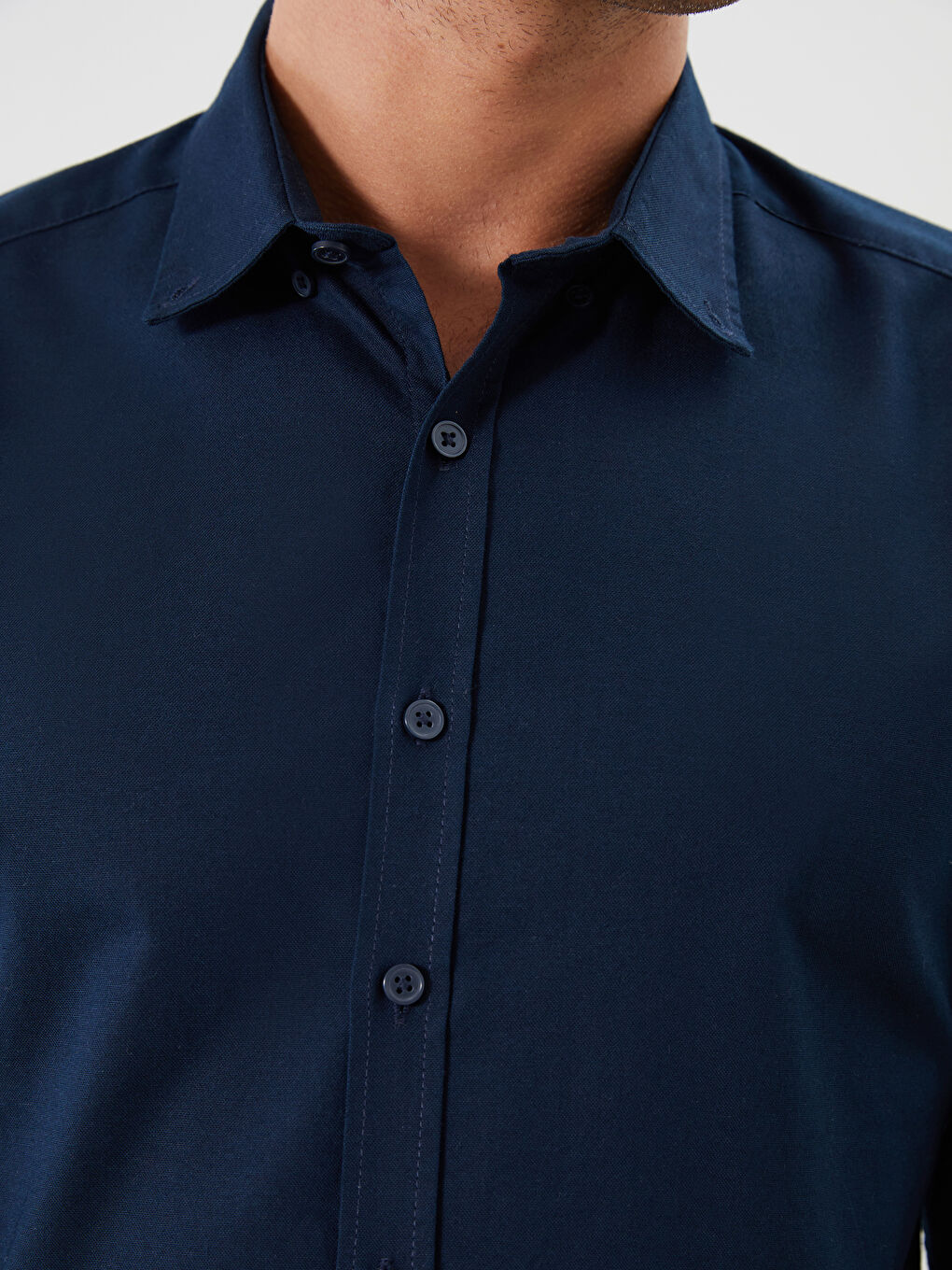 LCWAIKIKI Classic Slim Fit Long Sleeve Oxford Men's Shirt -W52940Z8-UDC