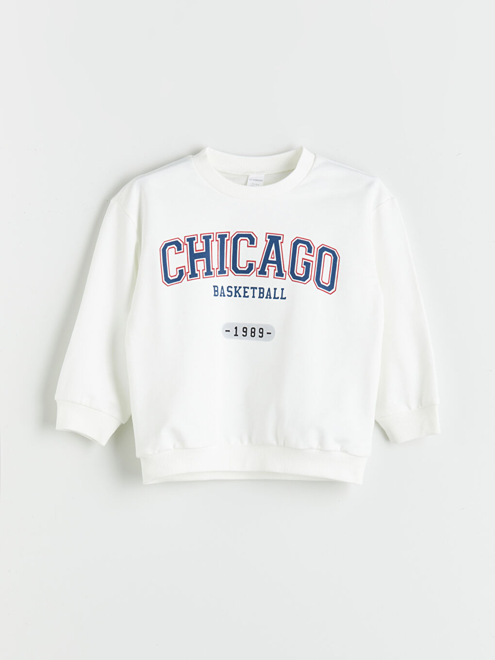 Text Printed Boys' Sweatshirt