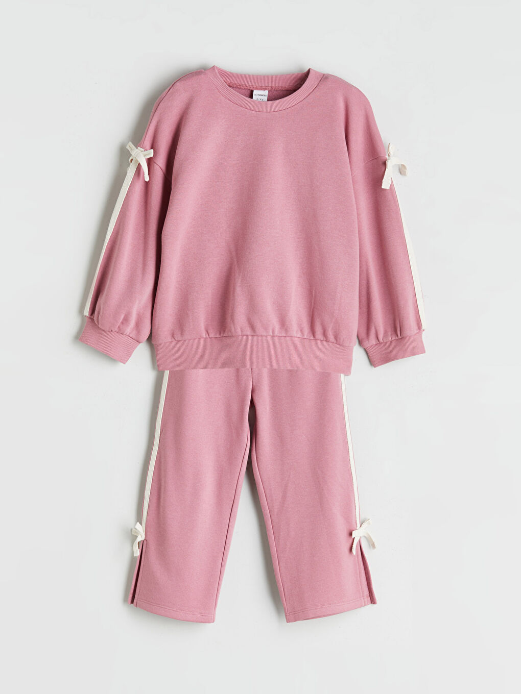 LCW Kids Komplet za Dečji: Dukserica sa Okruglim Izrezom i Pantalone -W52956Z1-GEA