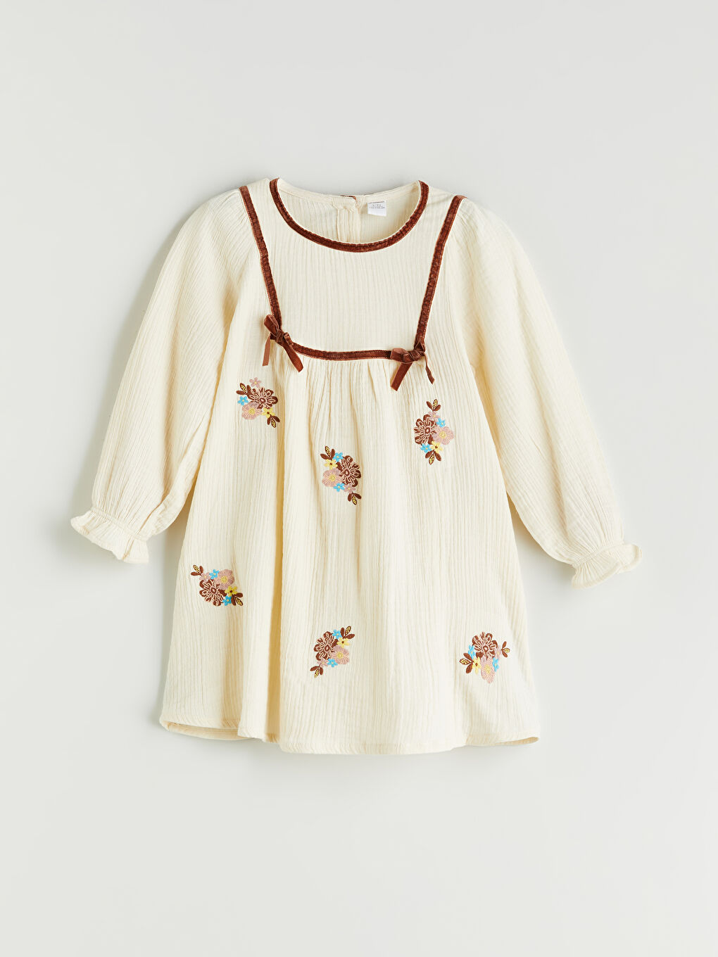 LCW Kids Girl BEIGE Dress -W52959Z1-FF7