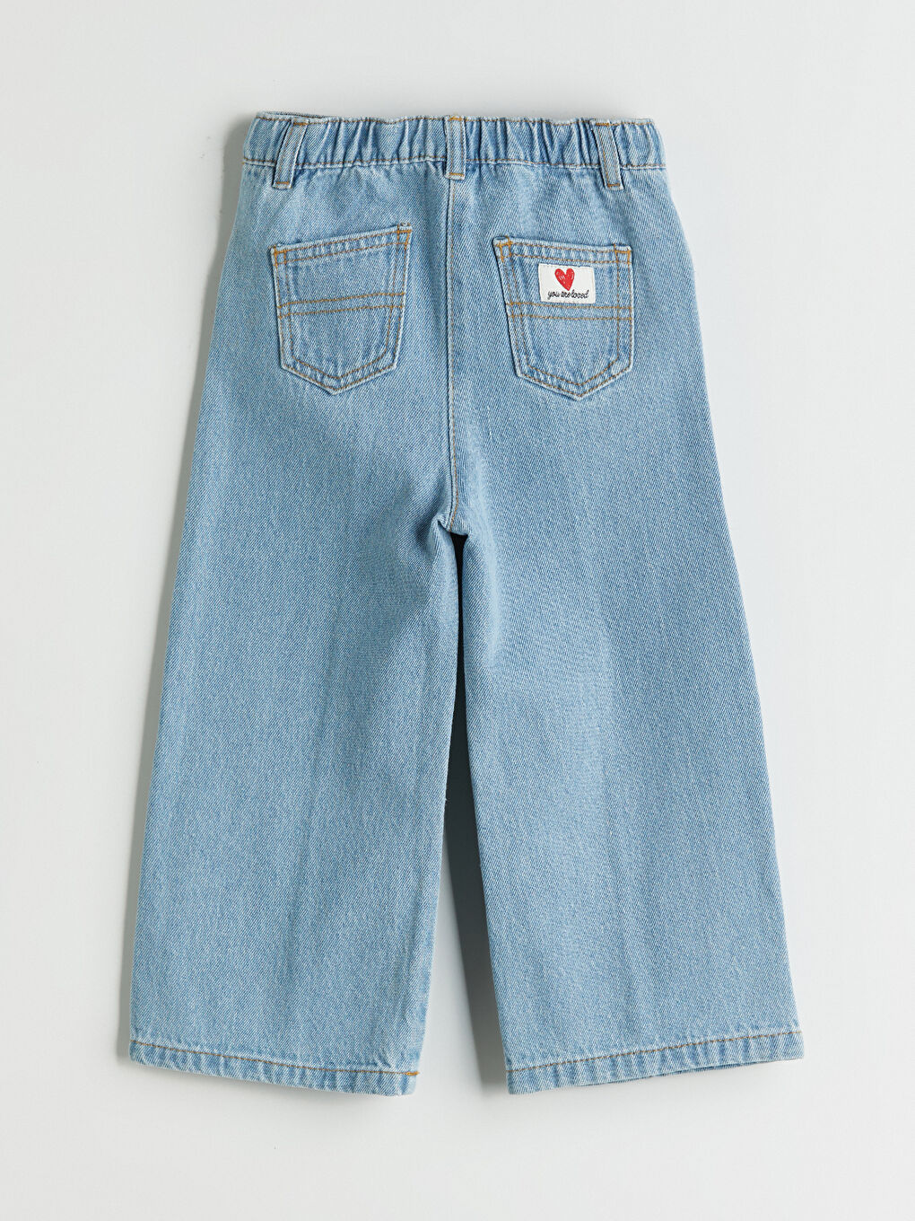 LCW Kids Adjustable Waist Girls' Jeans -W52960Z1-LR1