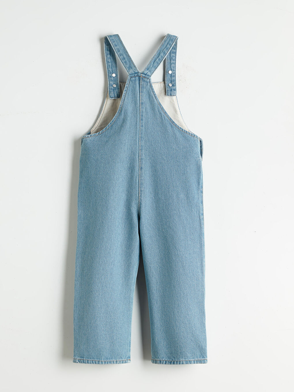 LCW Kids فستان سالوبيت جينز بياقة مربعة للبنات -W52964Z1-V2T