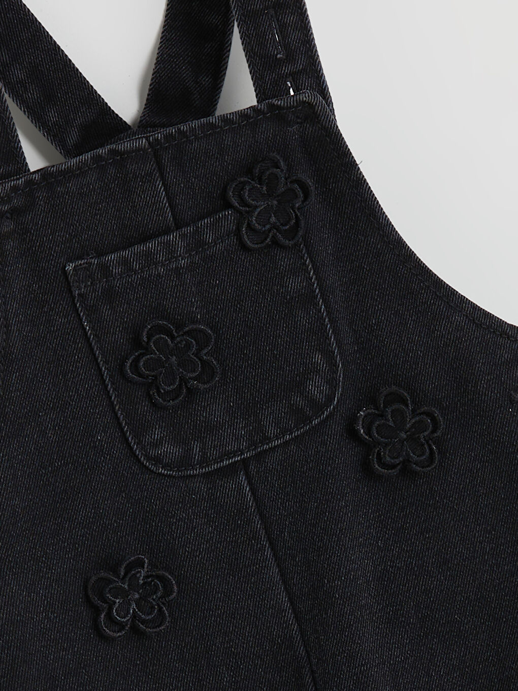 LCW baby Girl BLACK Denim Dungarees -W52966Z1-326