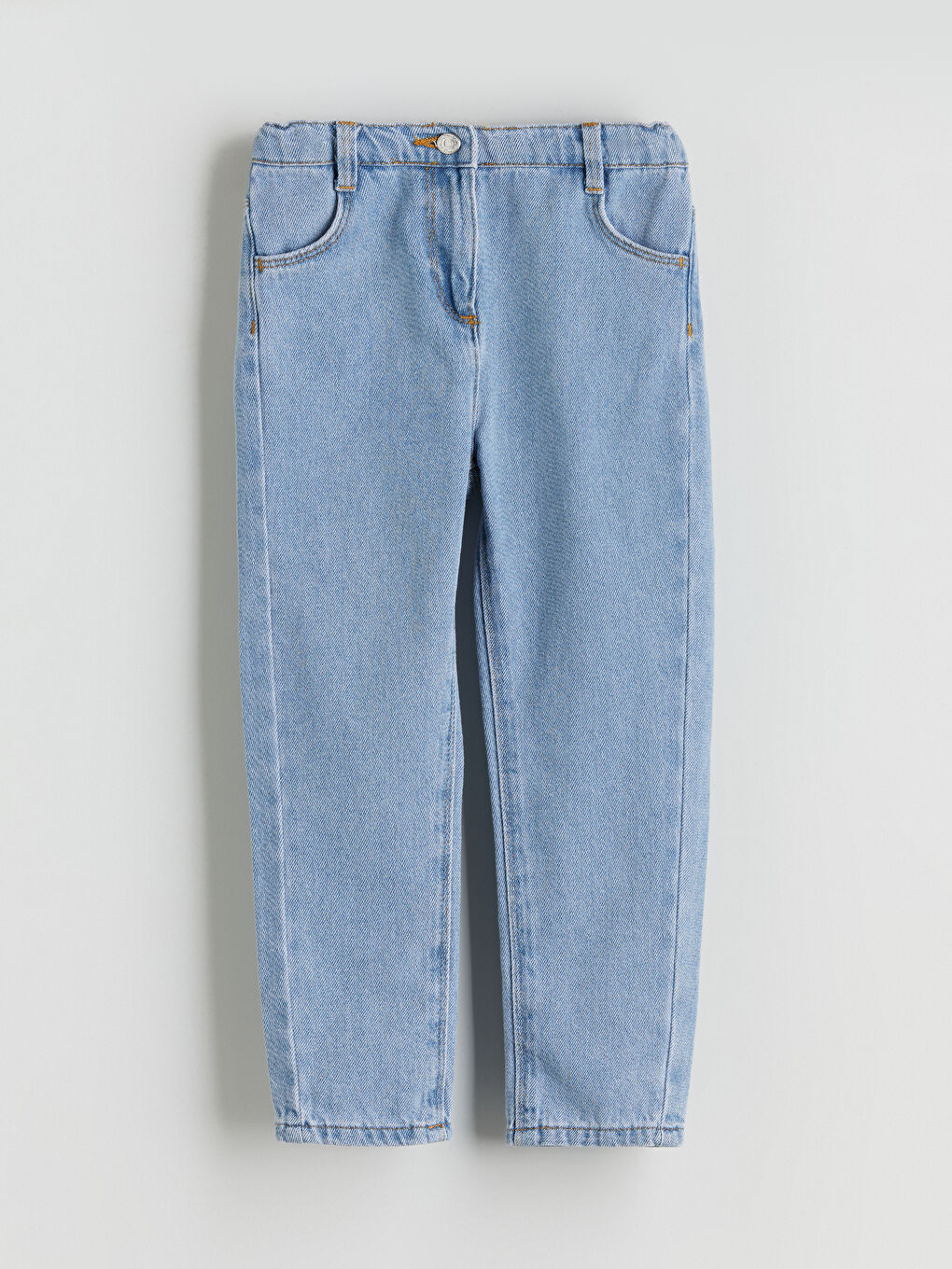 Girl's Jean Trousers with Adjustable Elastic Waist