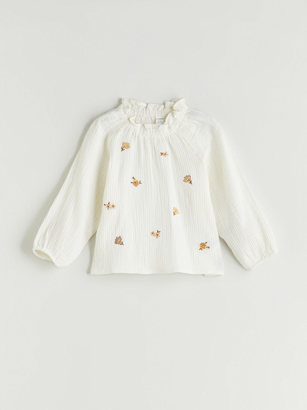 LCW Kids Girl ECRU Blouse -W52984Z1-FDU