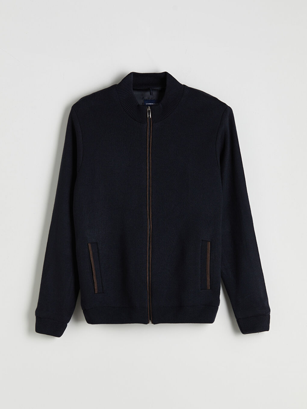 Standard Fit College Collar Men's Knitwear Cardigan-4