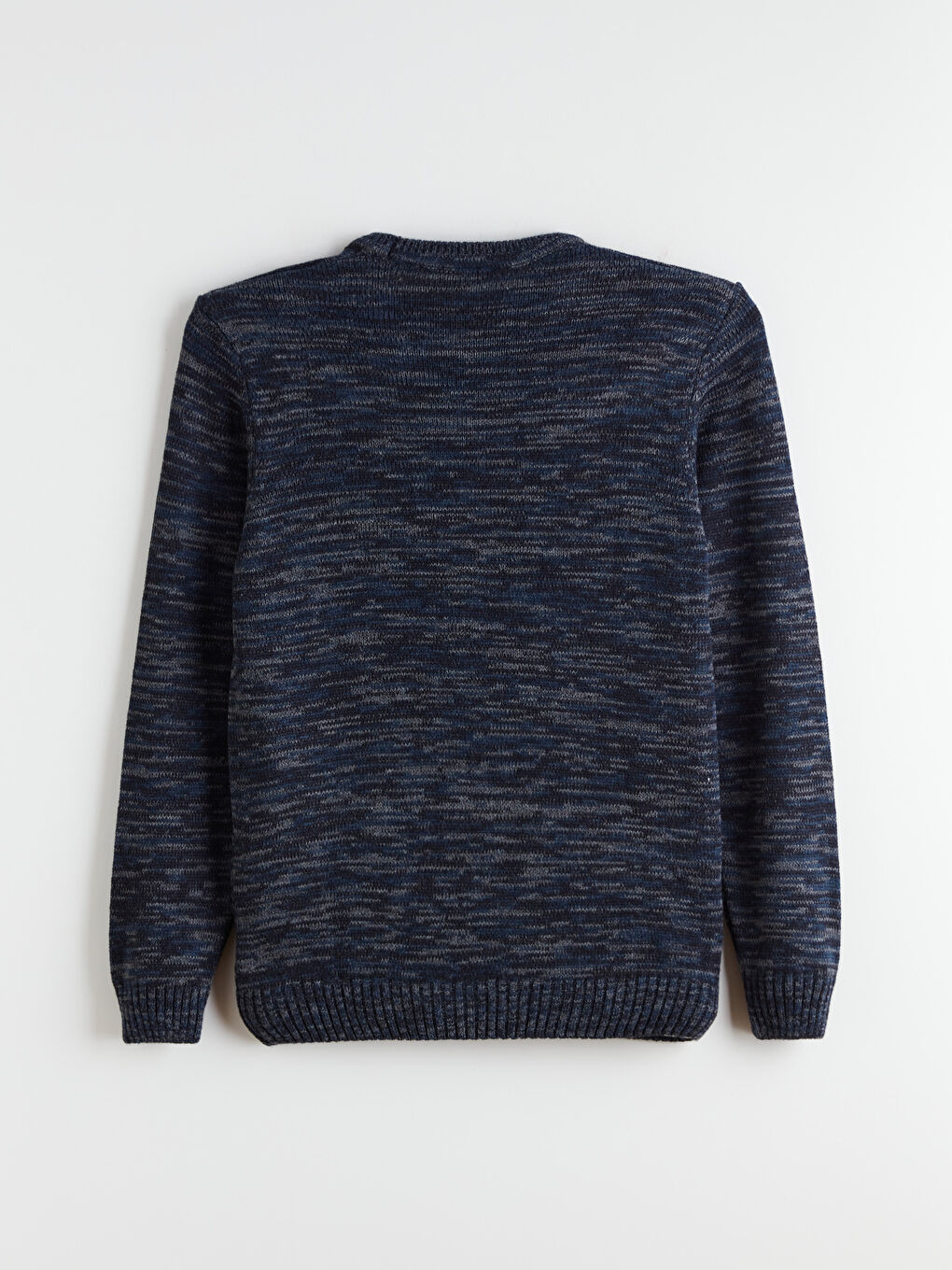 Crew Neck Patterned Men's Knitwear Sweater-5