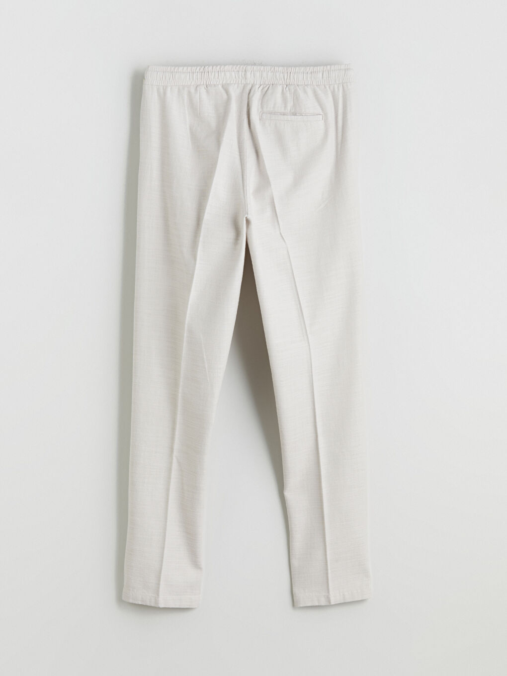 Regular Fit Linen-Look Men's Trousers-1