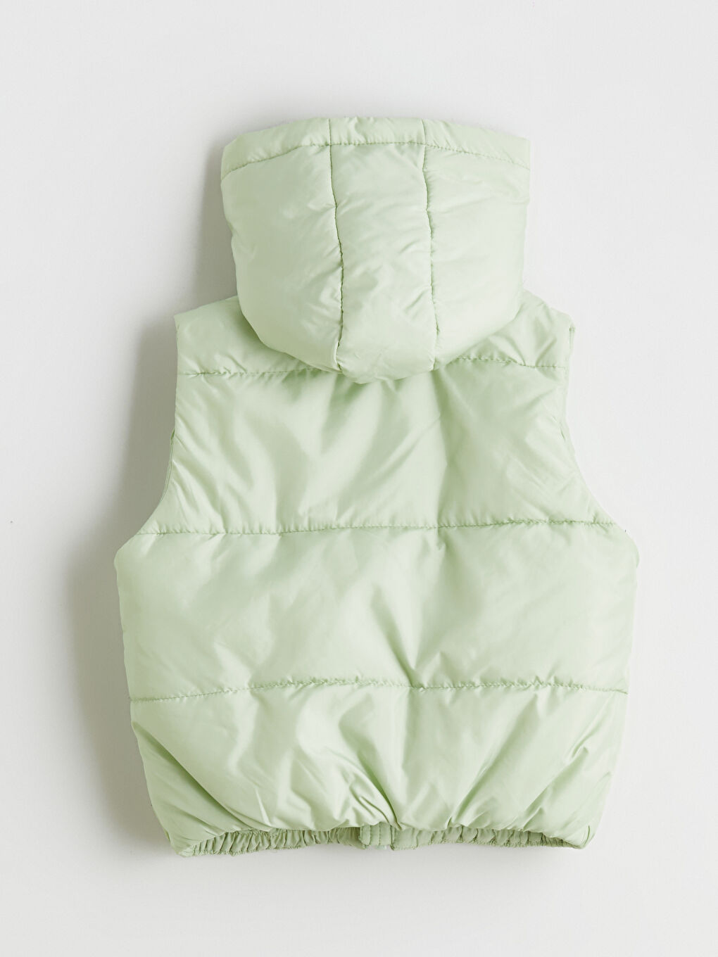 Hooded Girls' Puffer Gilet-3