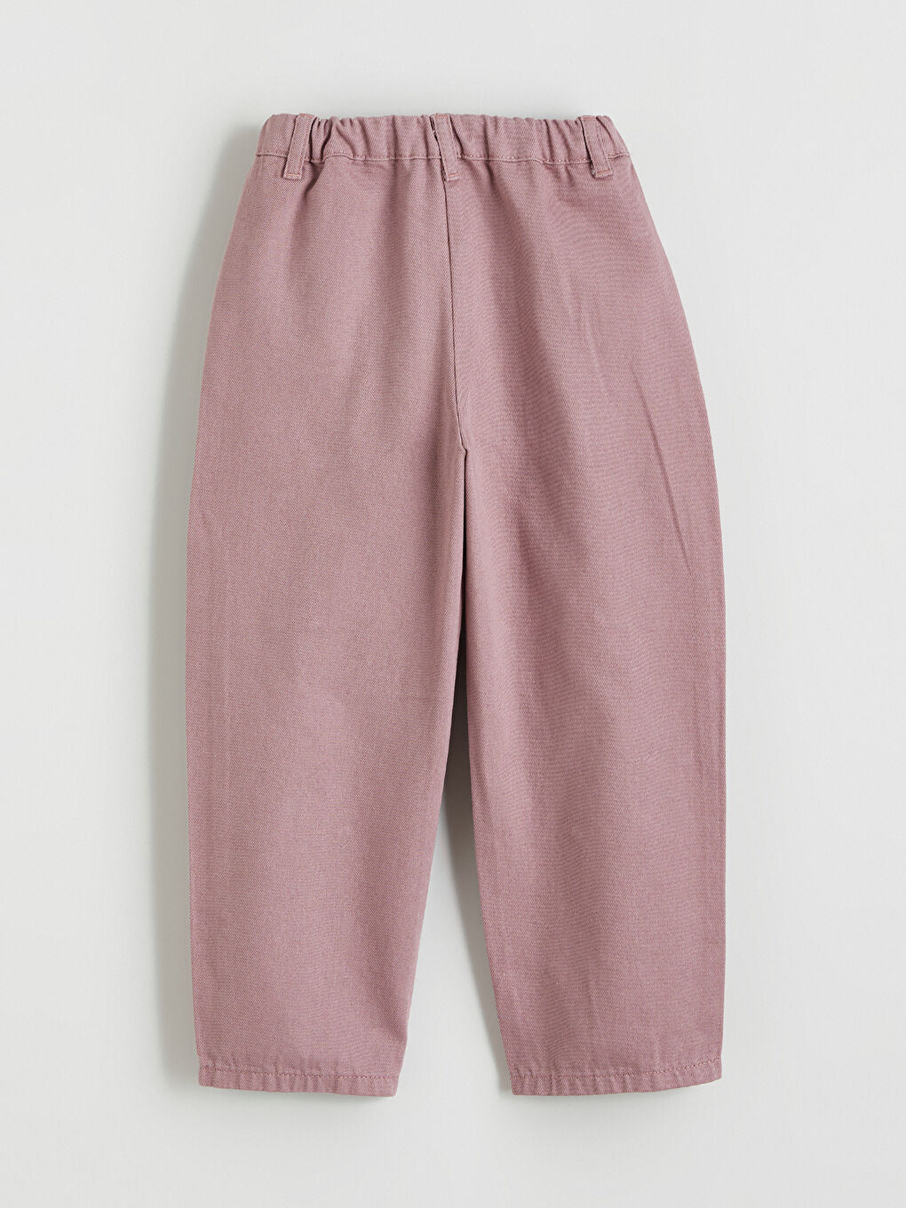 Lila Beli Lastikli Çiçekli Kız Çocuk Pantolon-3