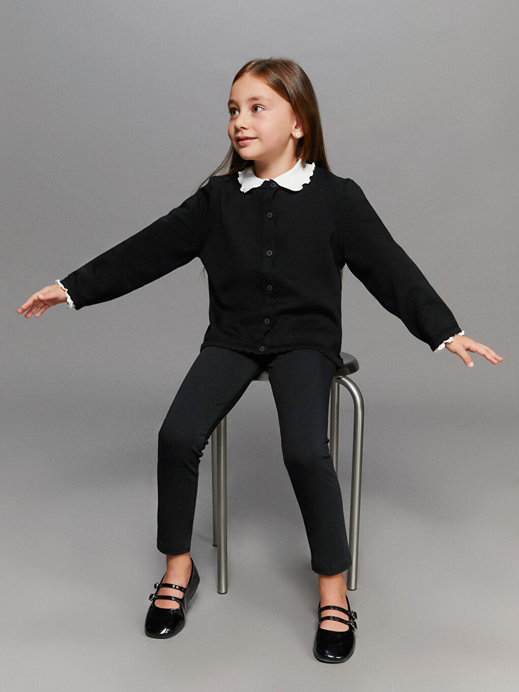 Elasticated Waist Basic Girls' Leggings