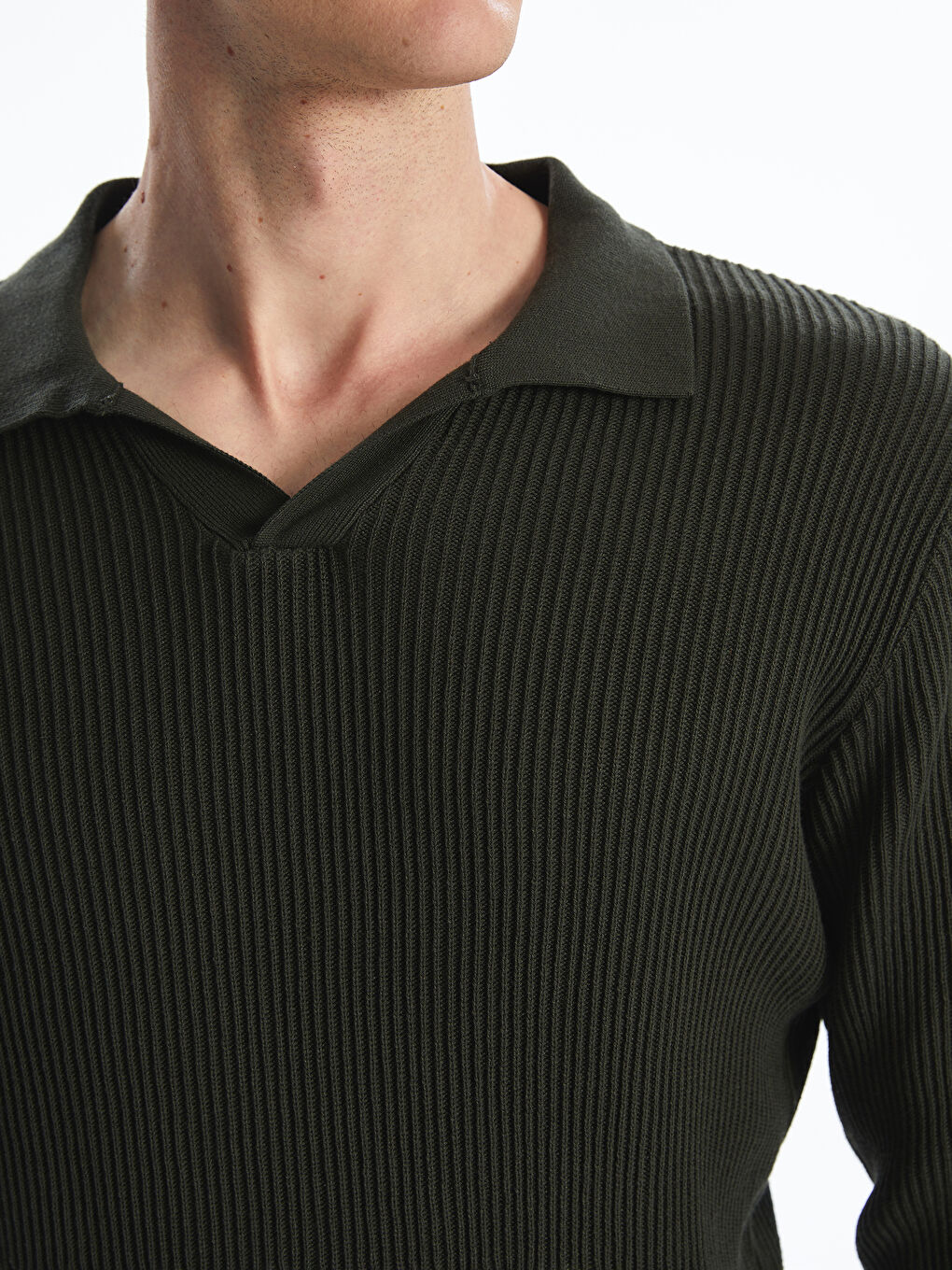 LCW Vision Polo Neck Men's Knitwear Sweater -W53026Z8-CZE