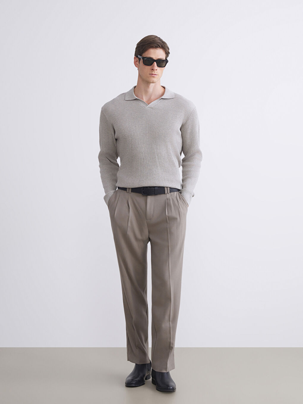 LCW Vision Polo Neck Men's Knitwear Sweater -W53026Z8-L8T