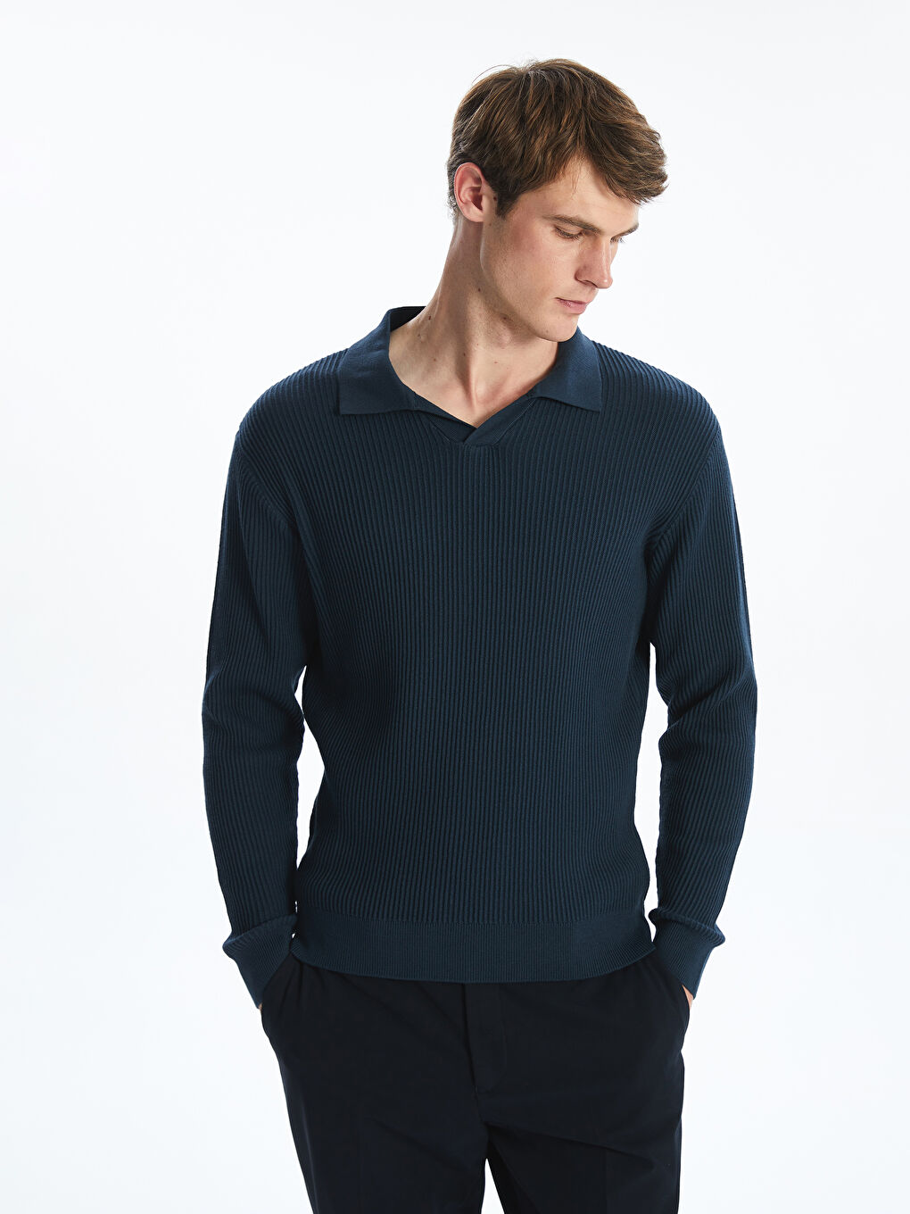 LCW Vision Polo Neck Men's Knitwear Sweater -W53026Z8-YH7