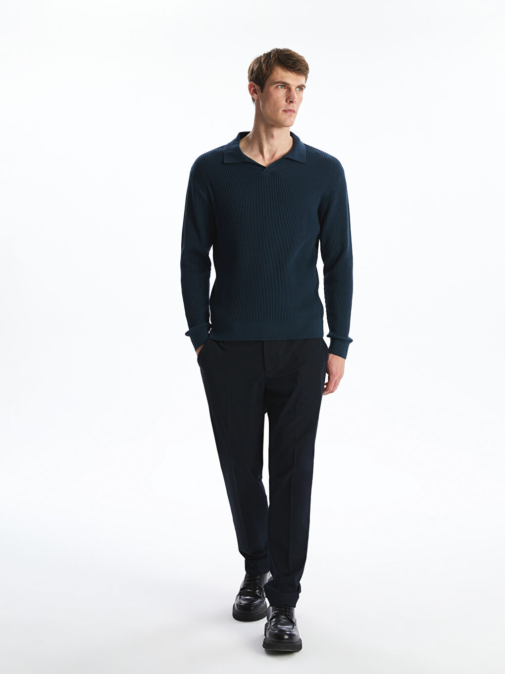 LCW Vision Polo Neck Men's Knitwear Sweater -W53026Z8-YH7