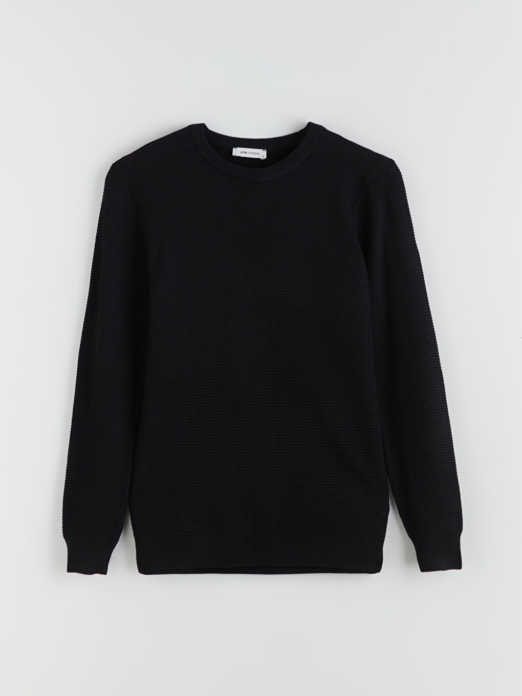 LCW Vision Crew Neck Checkered Men's Knit Sweater -W53027Z8-CVL