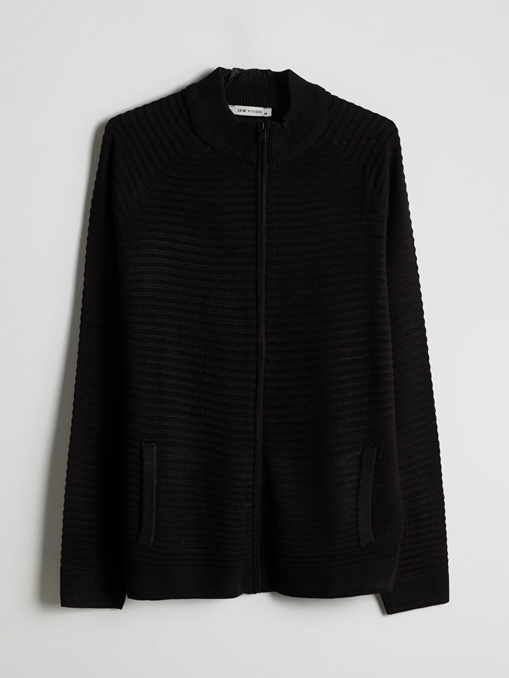 LCW Vision Funnel Neck Pocketed Men's Knit Cardigan -W53028Z8-CVL