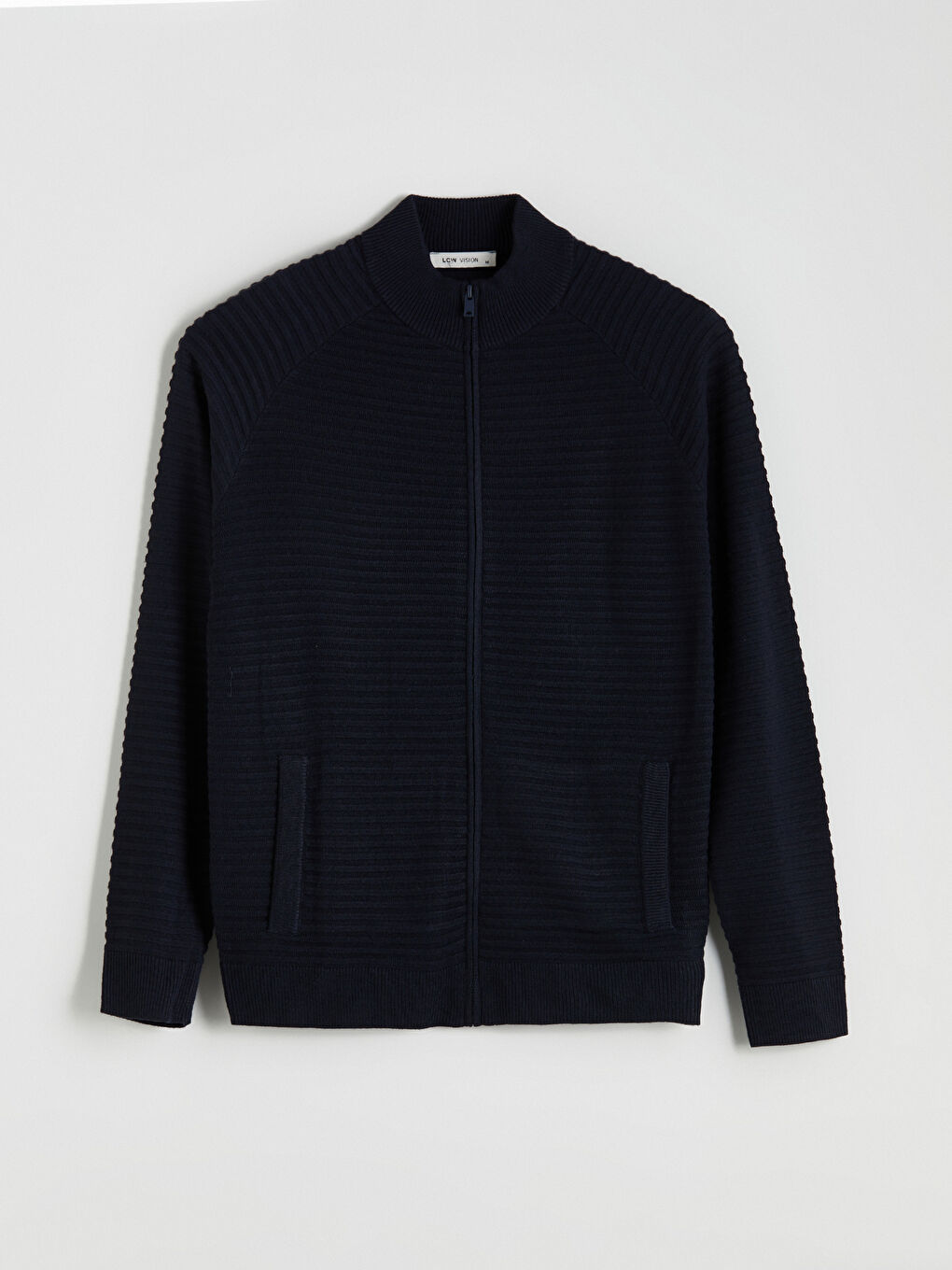 LCW Vision Funnel Neck Pocketed Men's Knit Cardigan -W53028Z8-RFH