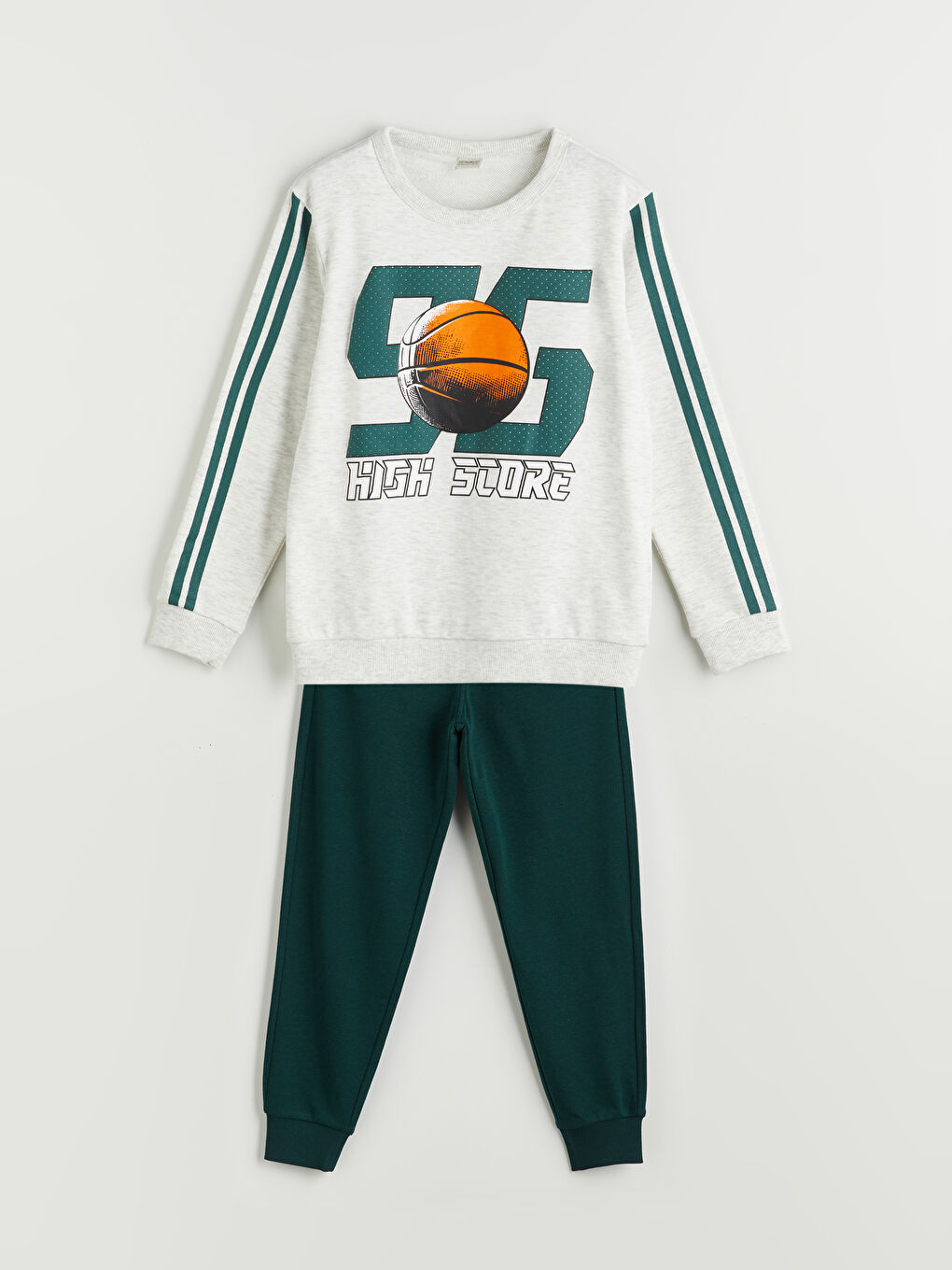 LCW Kids Комплект анцуг с кръгло деколте за момчета -W53035Z4-L8Q