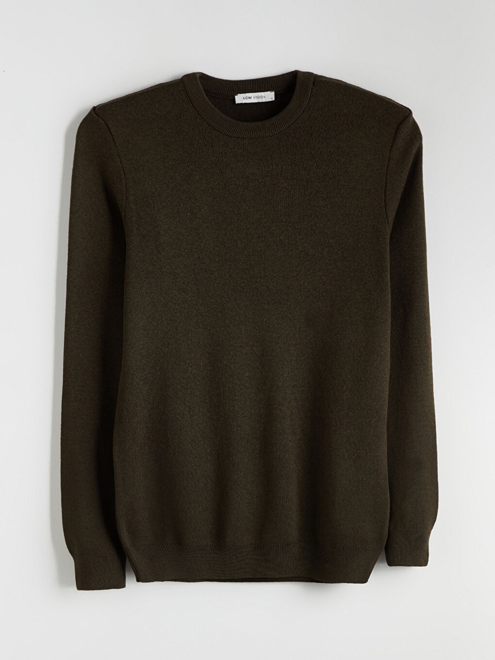 Haki Bisiklet Yaka Erkek Triko Kazak-4