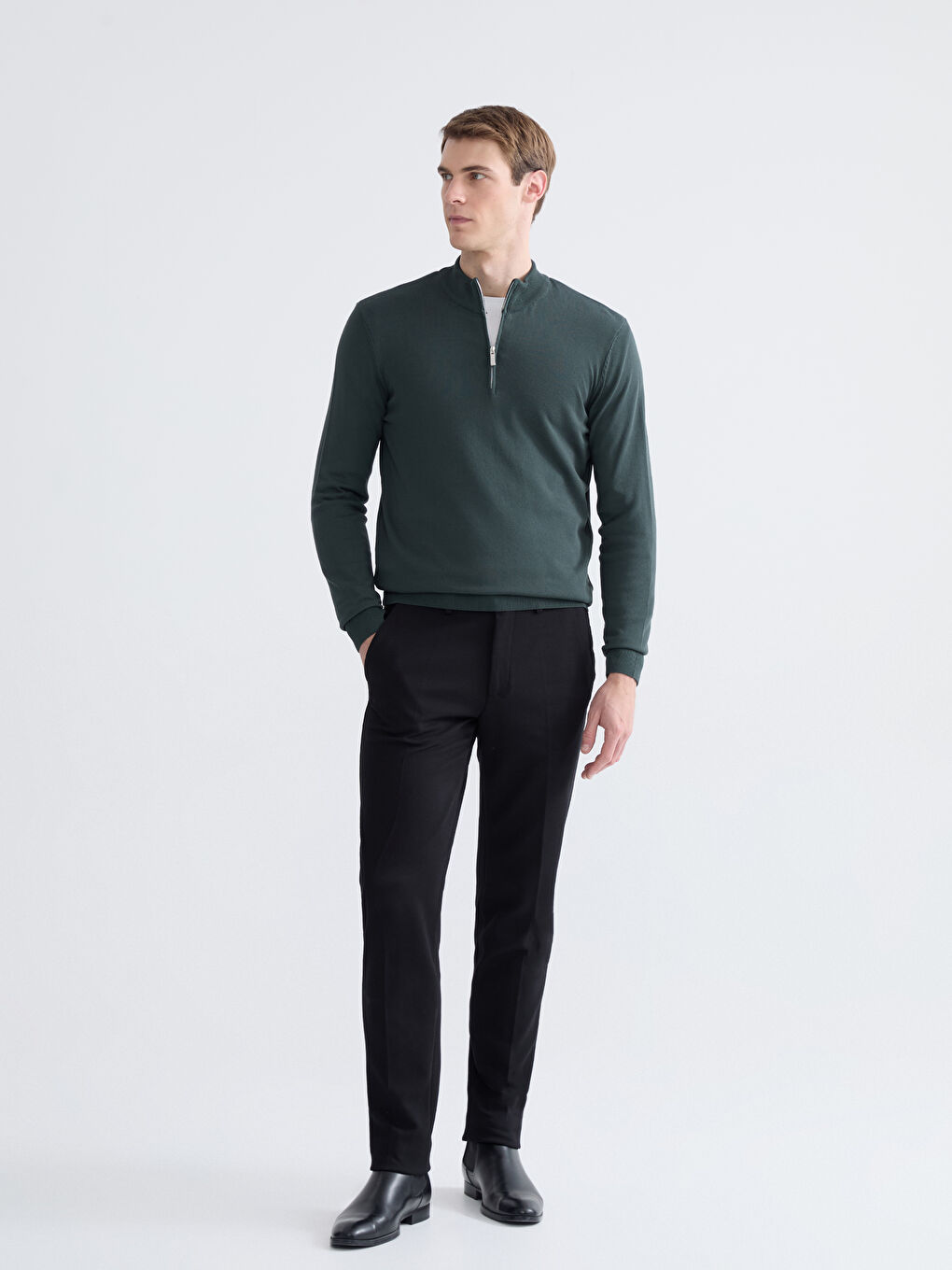 سترة تريكو بياقة عالية رجال-1