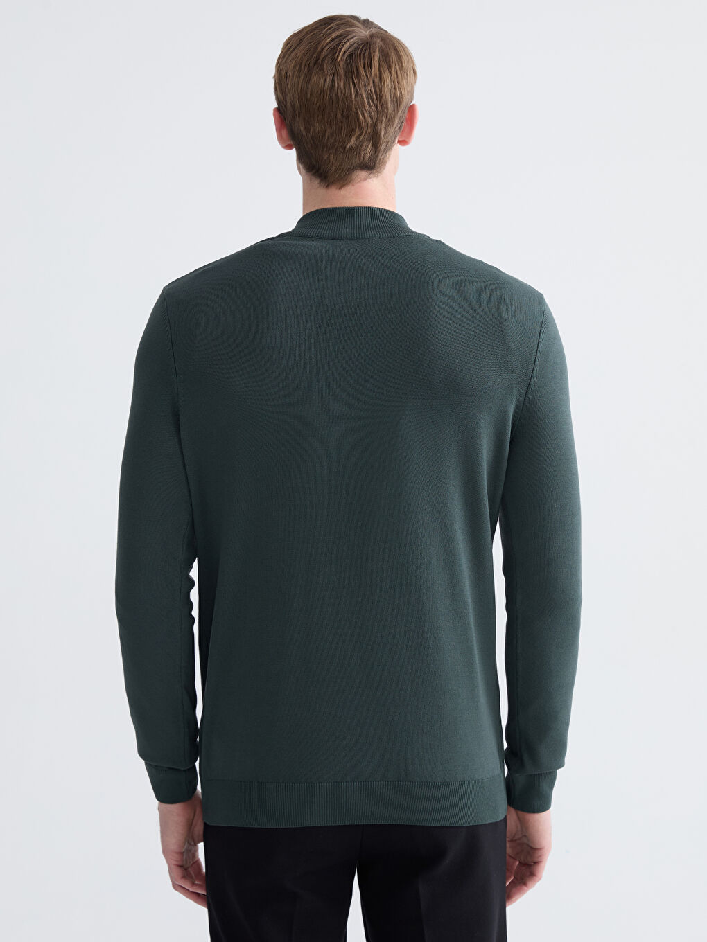 سترة تريكو بياقة عالية رجال-3