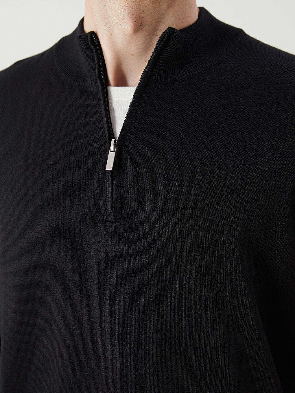 SOUTHBLUE Funnel Neck Men's Knitwear Sweater -W53049Z8-CVL