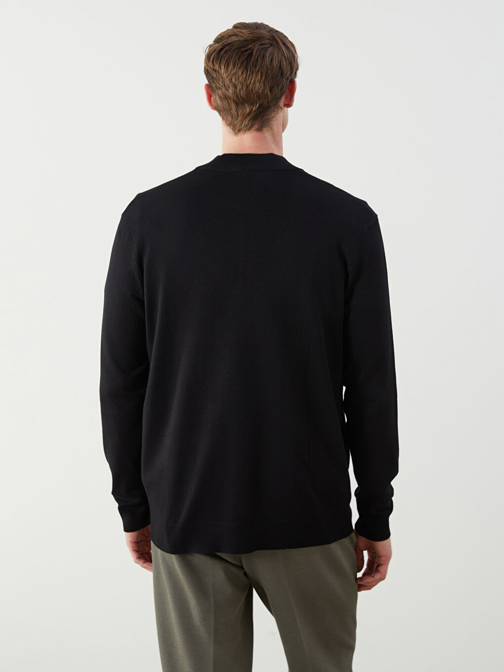 SOUTHBLUE Funnel Neck Men's Knitwear Sweater -W53049Z8-CVL