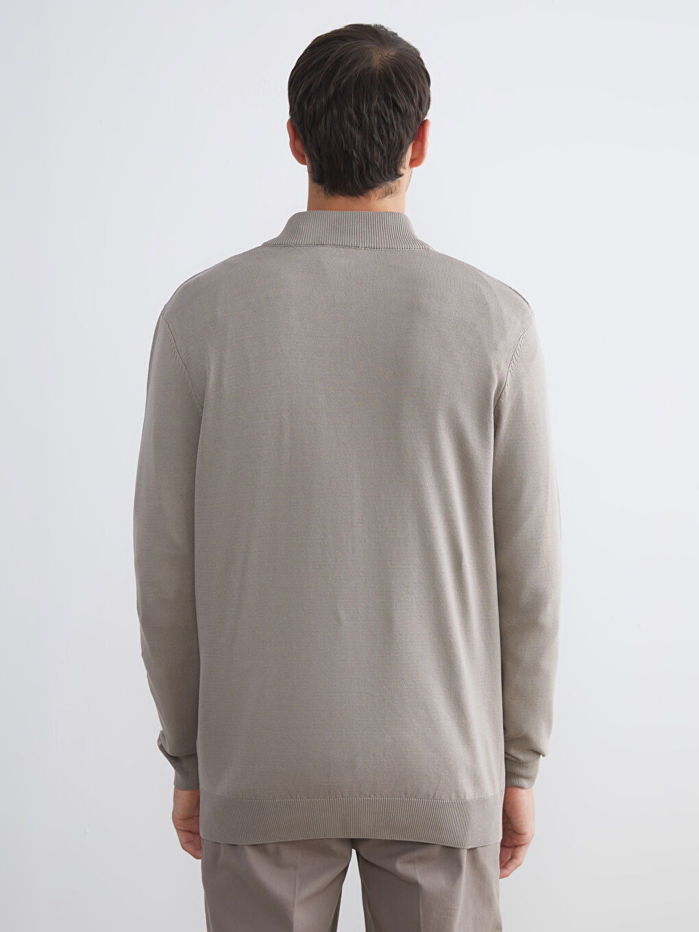 SOUTHBLUE Funnel Neck Men's Knitwear Sweater -W53049Z8-PSD