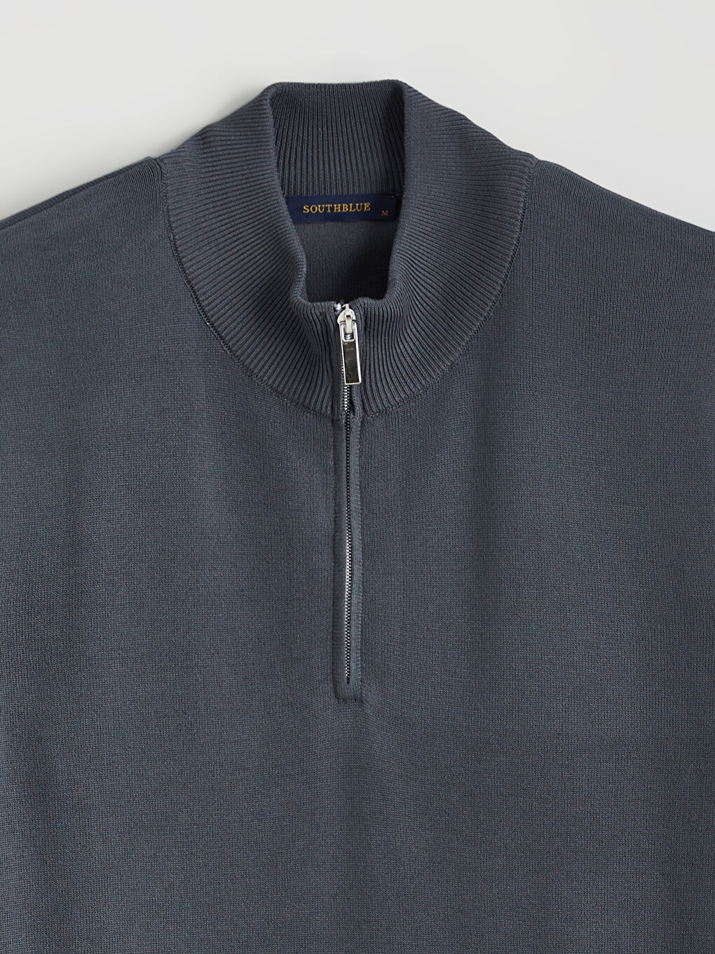 Antrasit Dik Yaka Erkek Triko Kazak-5