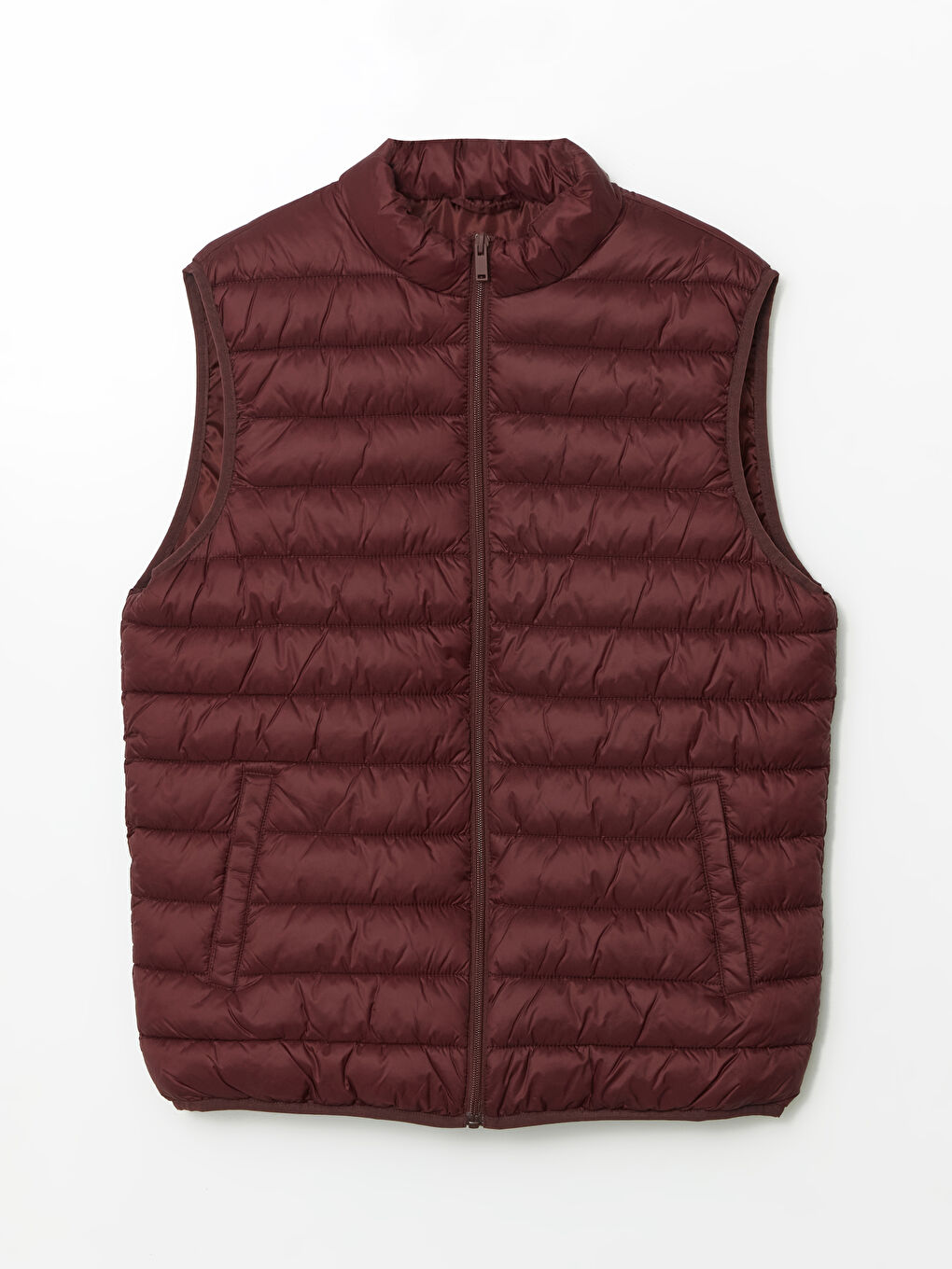 Standard Fit Funnel Neck Men's Puffer Gilet-5