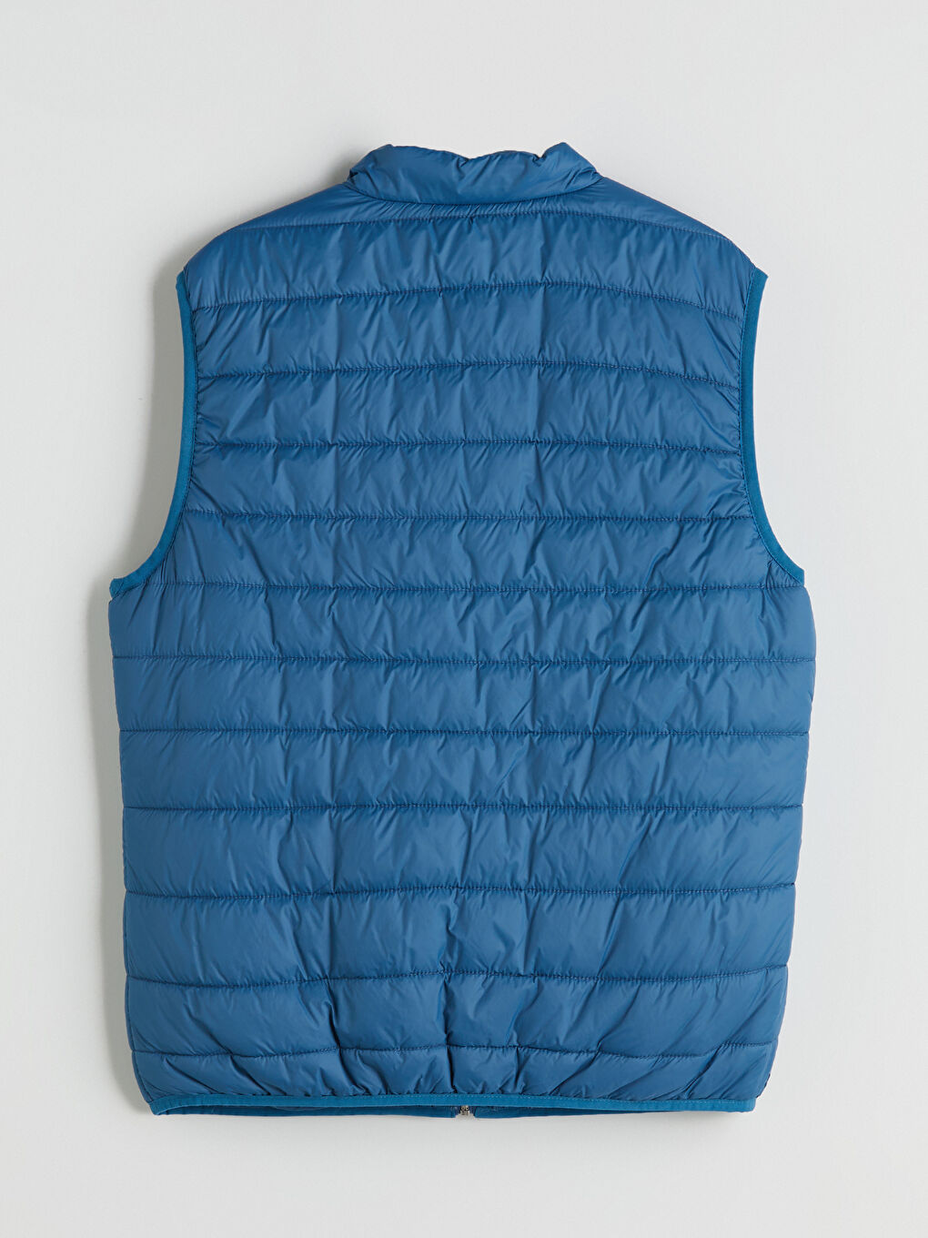 Mavi Standart Kalıp Dik Yaka Erkek Şişme Yelek-7