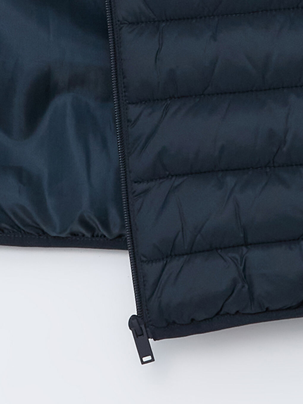 Lacivert Standart Kalıp Dik Yaka Erkek Şişme Yelek-5