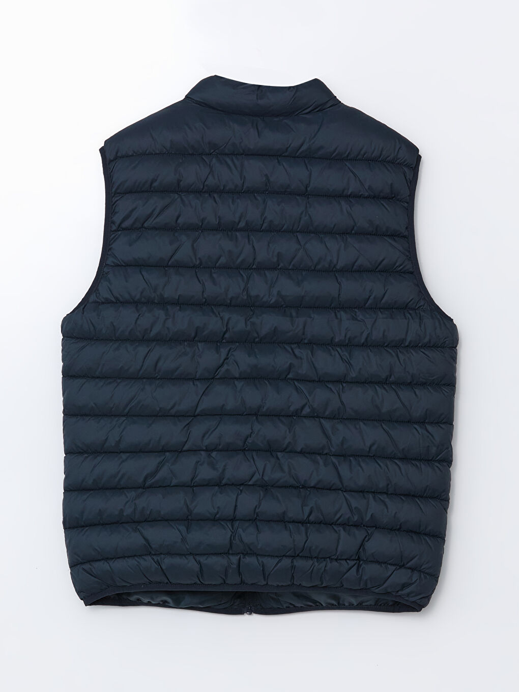 Lacivert Standart Kalıp Dik Yaka Erkek Şişme Yelek-6