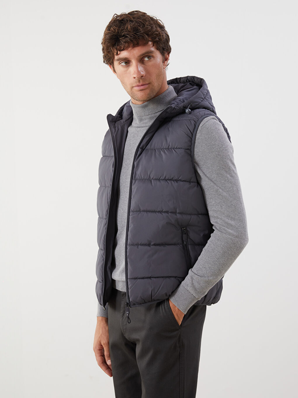 Straight Collar Men's Inflatable Vest