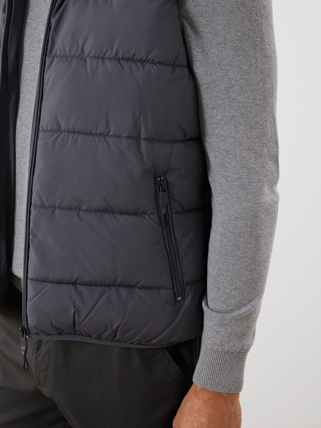 Straight Collar Men's Inflatable Vest-2