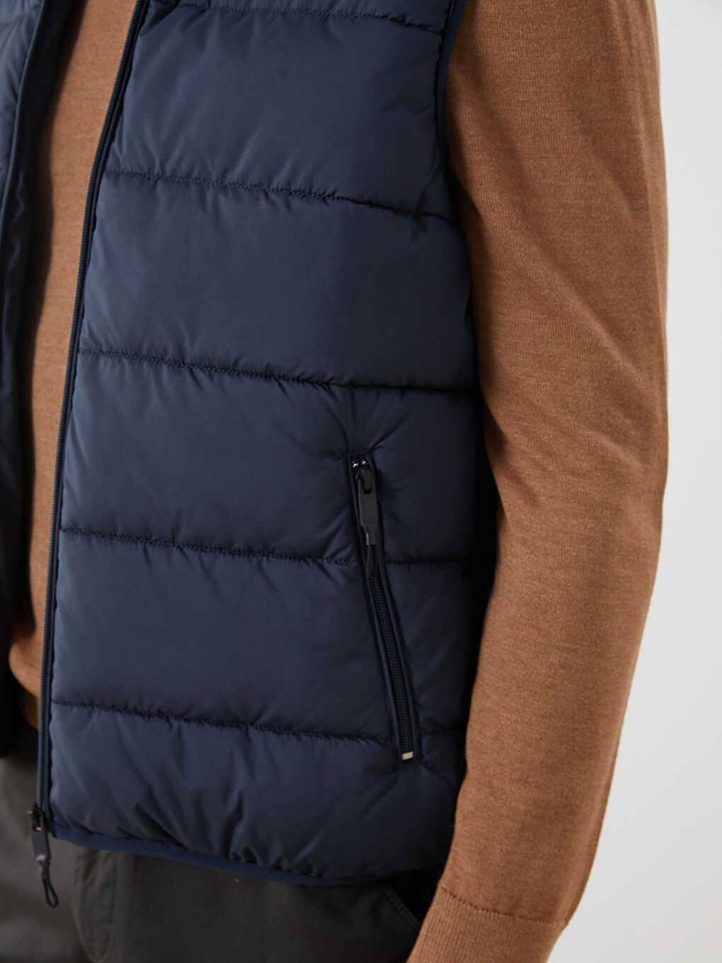 Straight Collar Men's Inflatable Vest-2