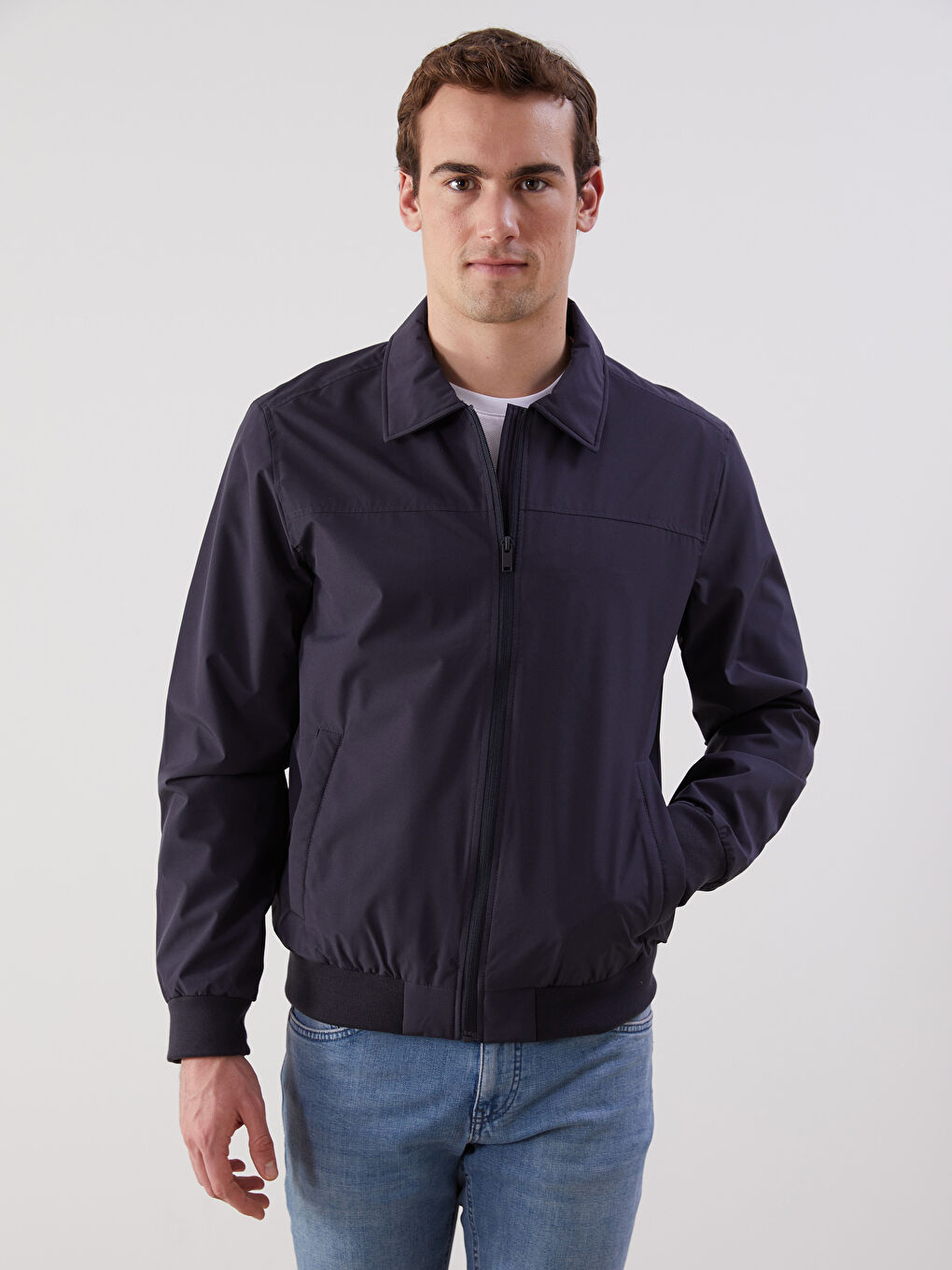 LCWAIKIKI Classic Standard Fit Collared Neck Men's Coat -W53132Z8-RFD